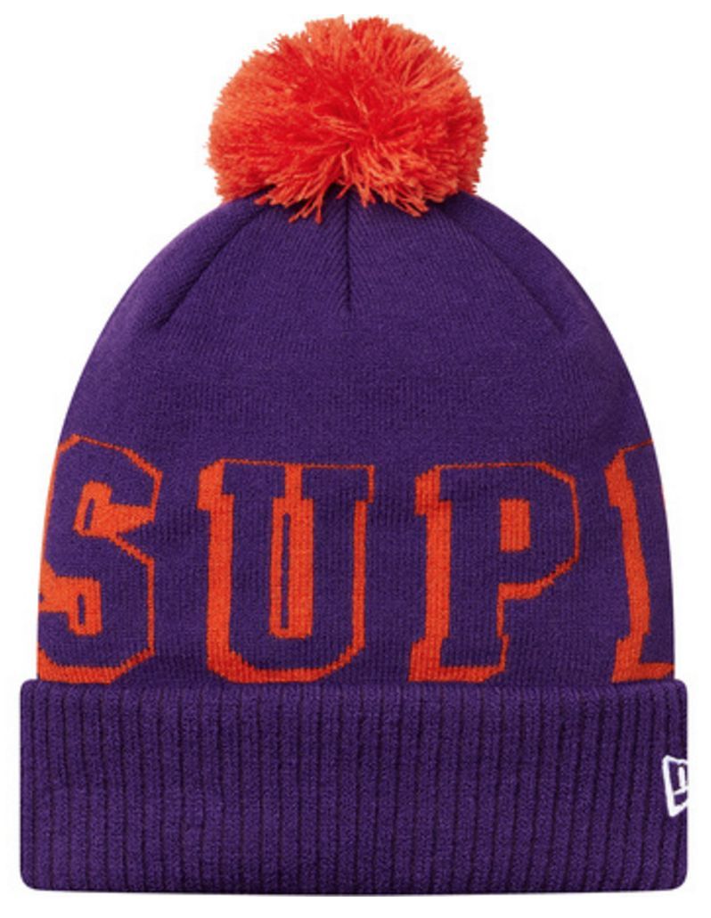 Supreme New Era Banner Beanie Purple - FW15 - US