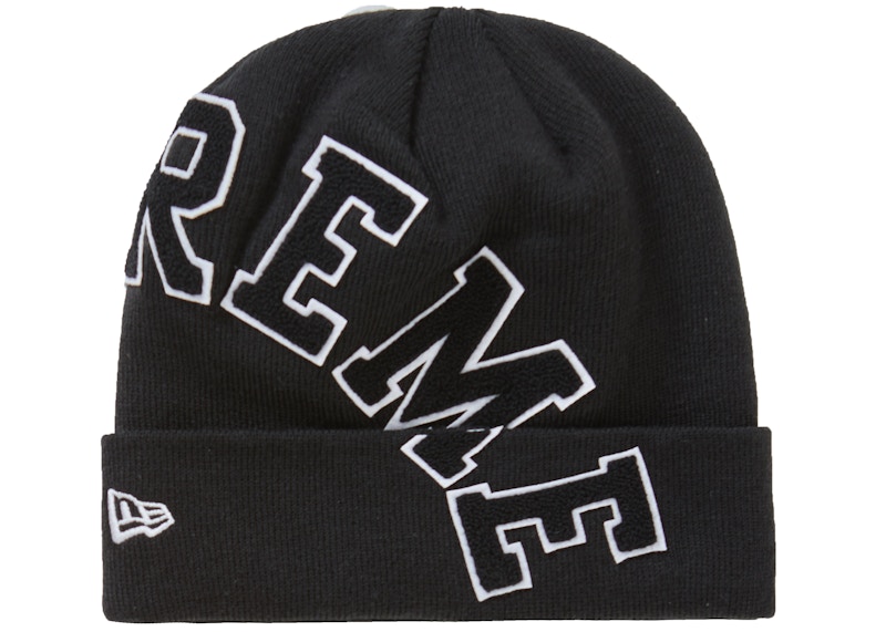 Supreme New Era Big Arc Beanie Black - FW20 - CN