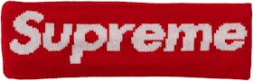 Supreme New Era Big Logo Headband (FW18) Red