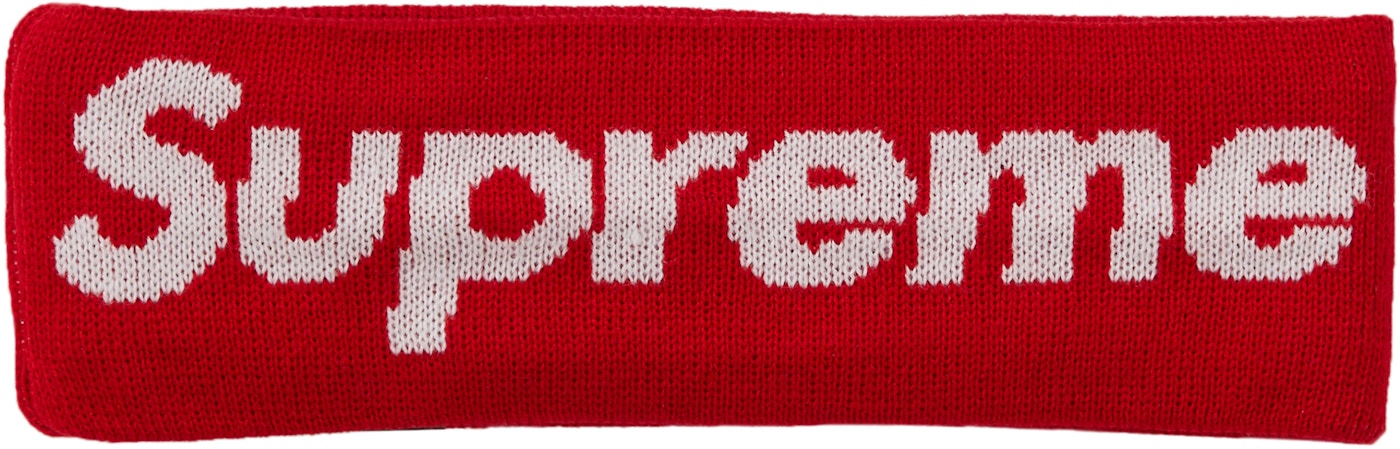 Supreme Era Big Logo Headband (FW18) Red FW18