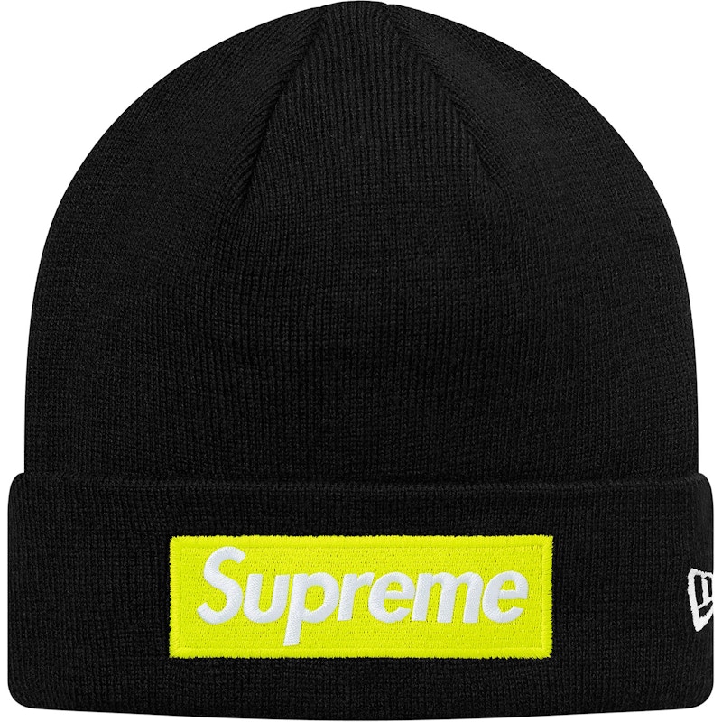 Supreme New Era Box Logo Beanie (FW17) Black - FW17 - US