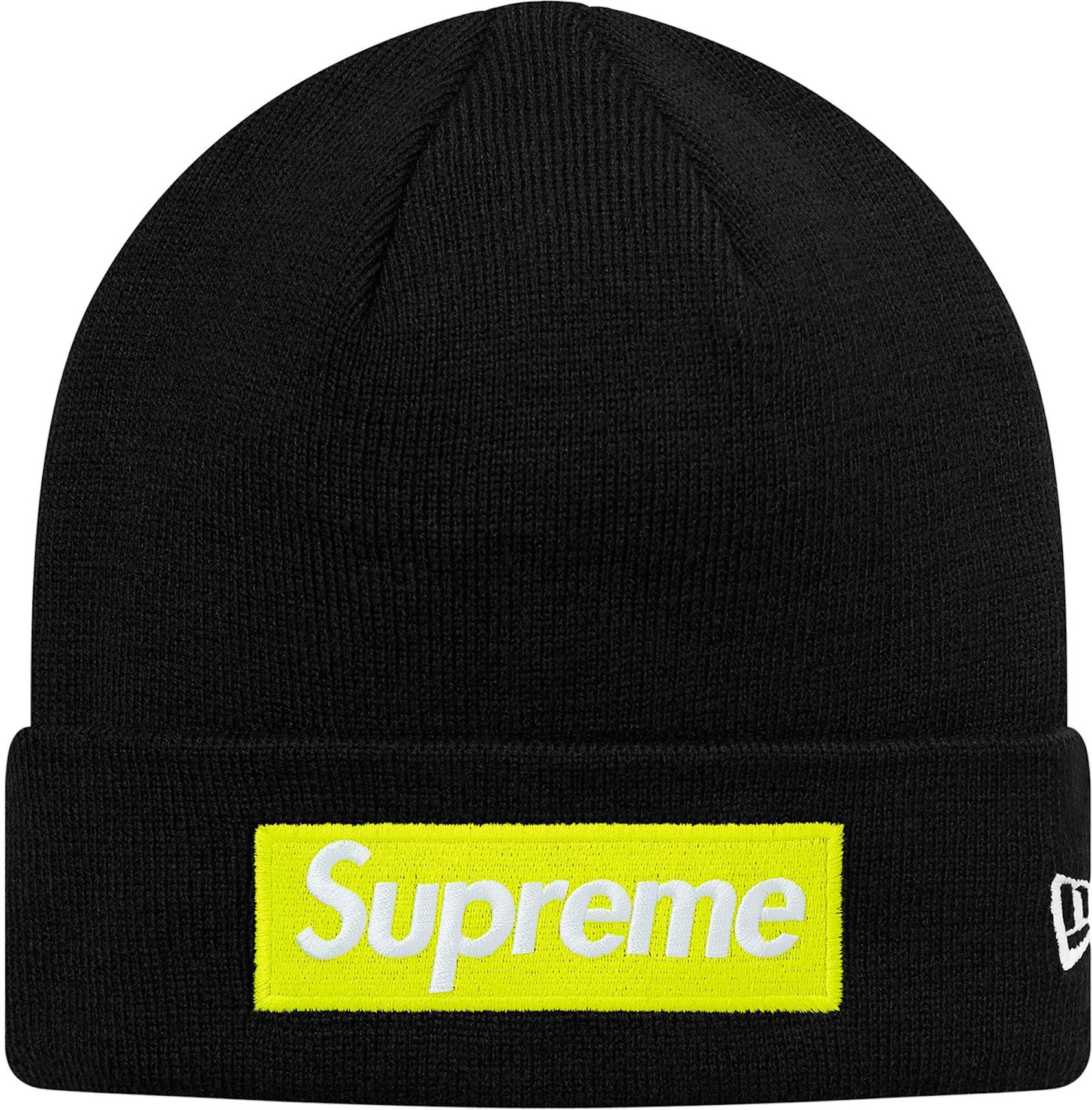 Supreme x New Era Box Logo Beanie 'Black' | Men's Size Onesize