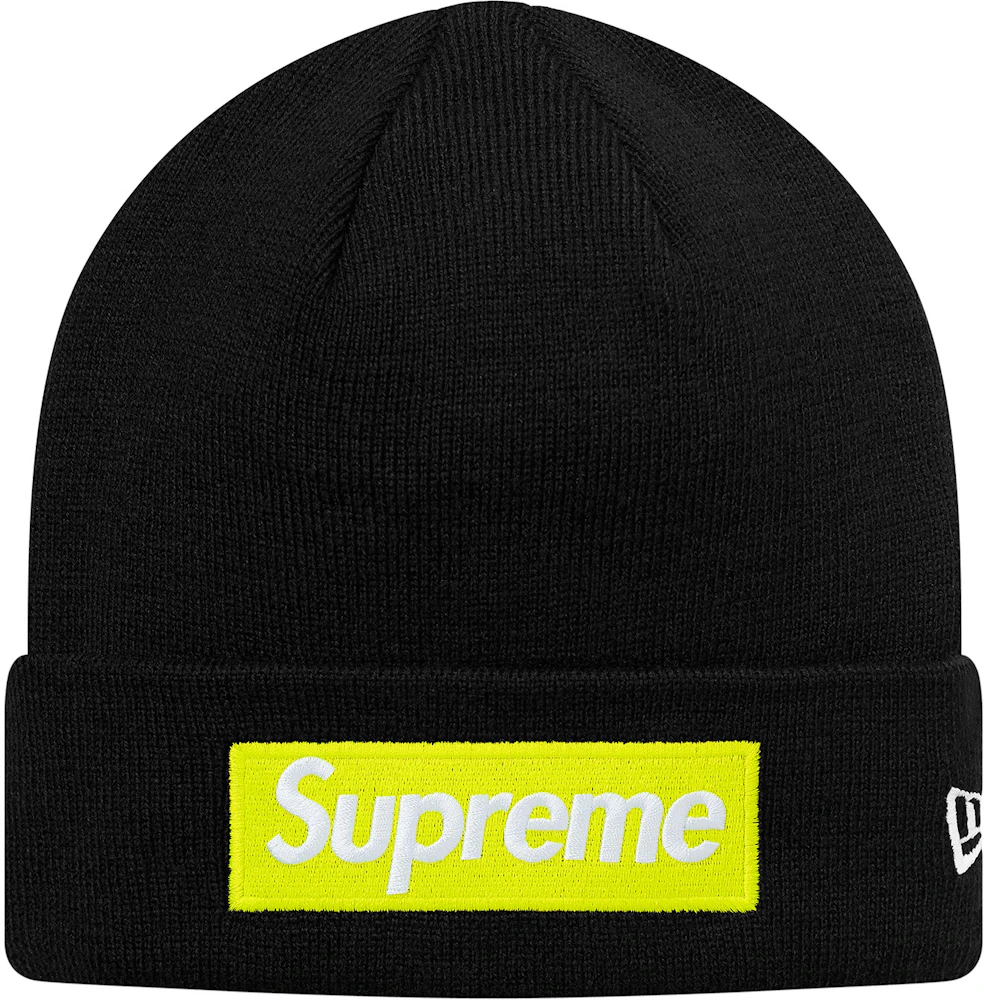 Supreme New Era Box Logo Beanie Black - SNEAKERGALLERY