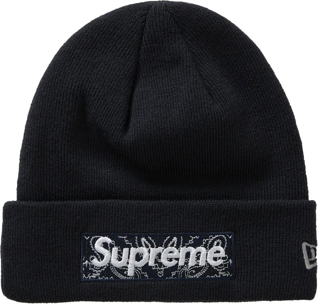 Supreme x New Era Box Logo Beanie - Black