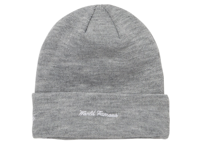 Supreme New Era Box Logo Beanie (FW18) Heather Grey