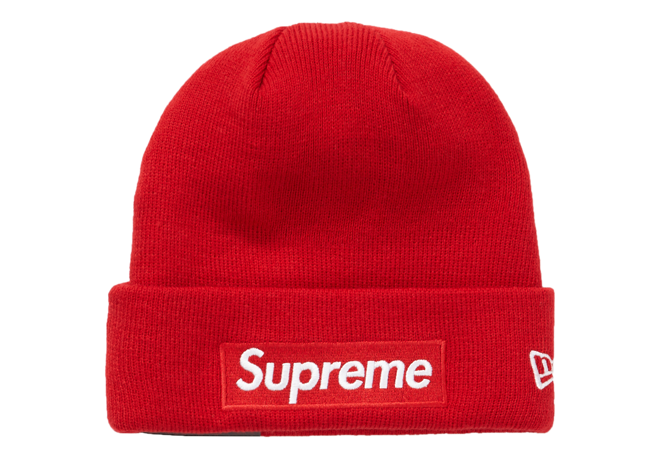 帽子supreme 2018 aw box logo beanie red