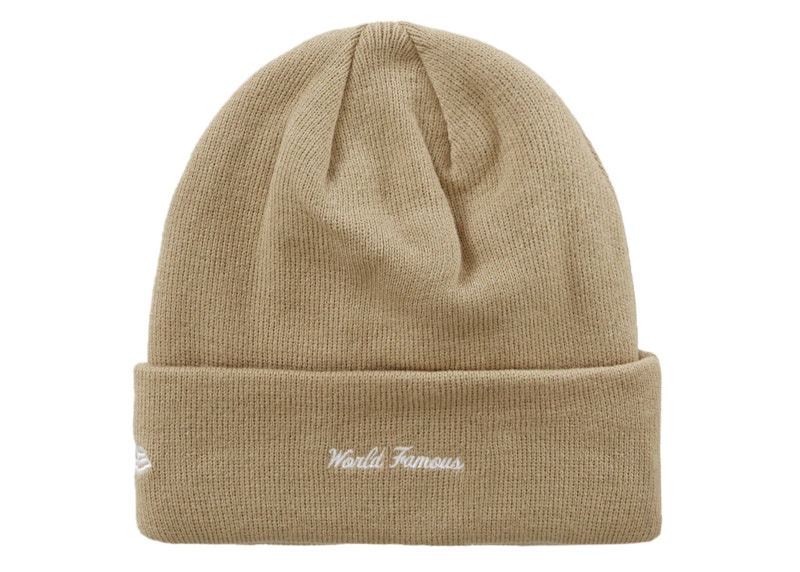 Supreme New Era Box Logo Beanie (FW23) Dark Sand - FW23 - US