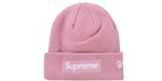 Supreme New Era Box Logo Beanie (FW24) Dusty Pink