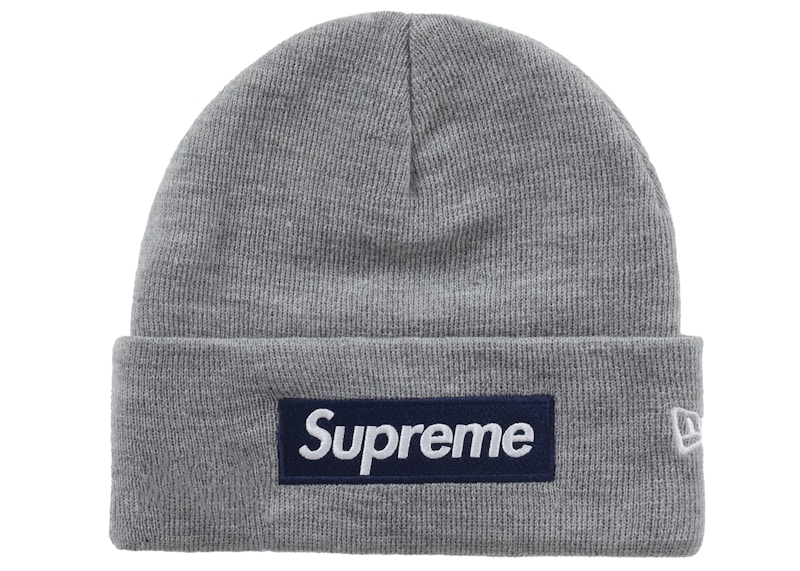 Supreme New Era Box Logo Beanie (FW25) Heather Grey - FW25 - US