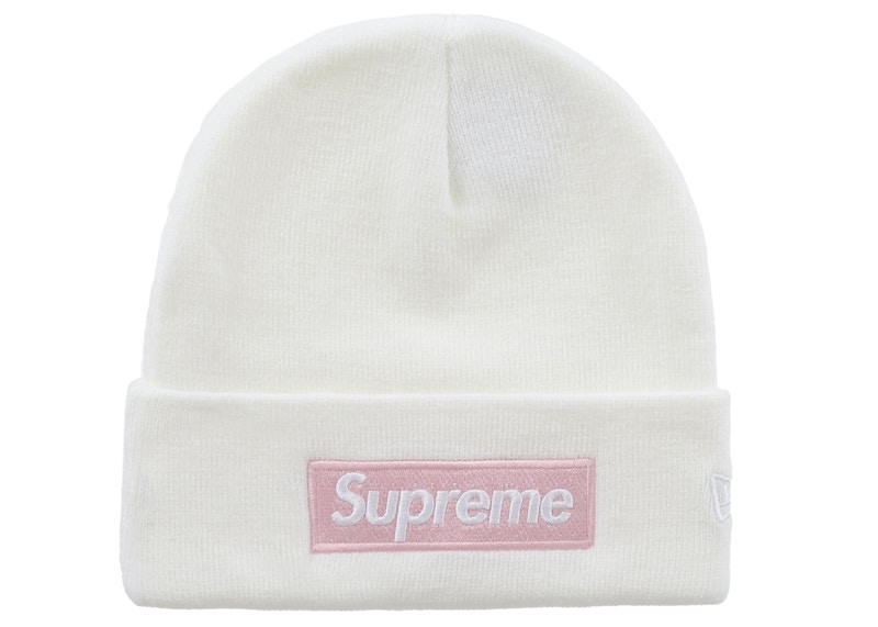 Supreme New Era Box Logo Beanie (FW25) White - FW25 - JP