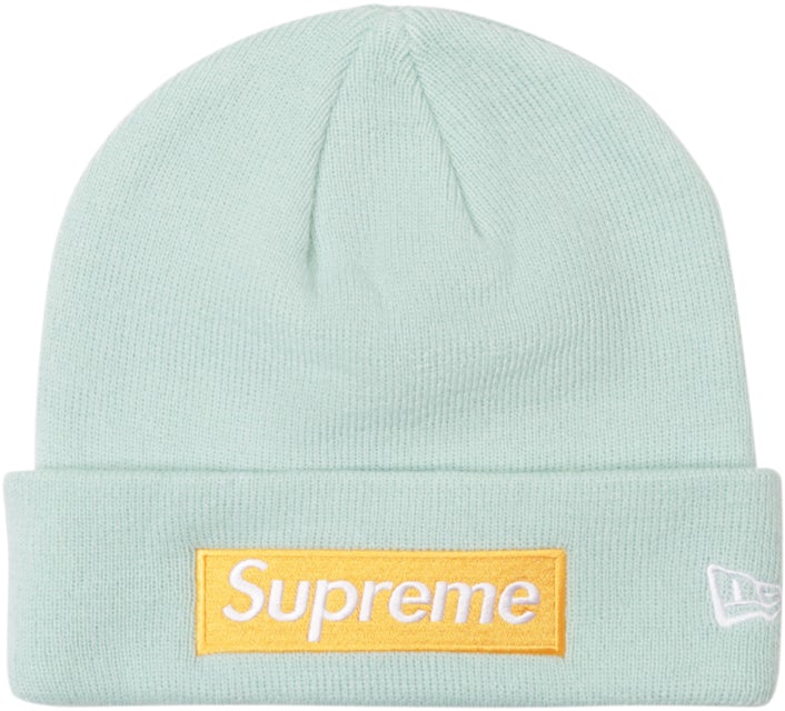 New Era x Supreme Box Logo Beanie - Blue Hats, Accessories