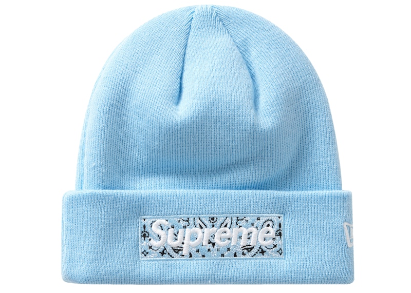 ビーニー新品　Supreme New Era® Box Logo Beanie ブルー