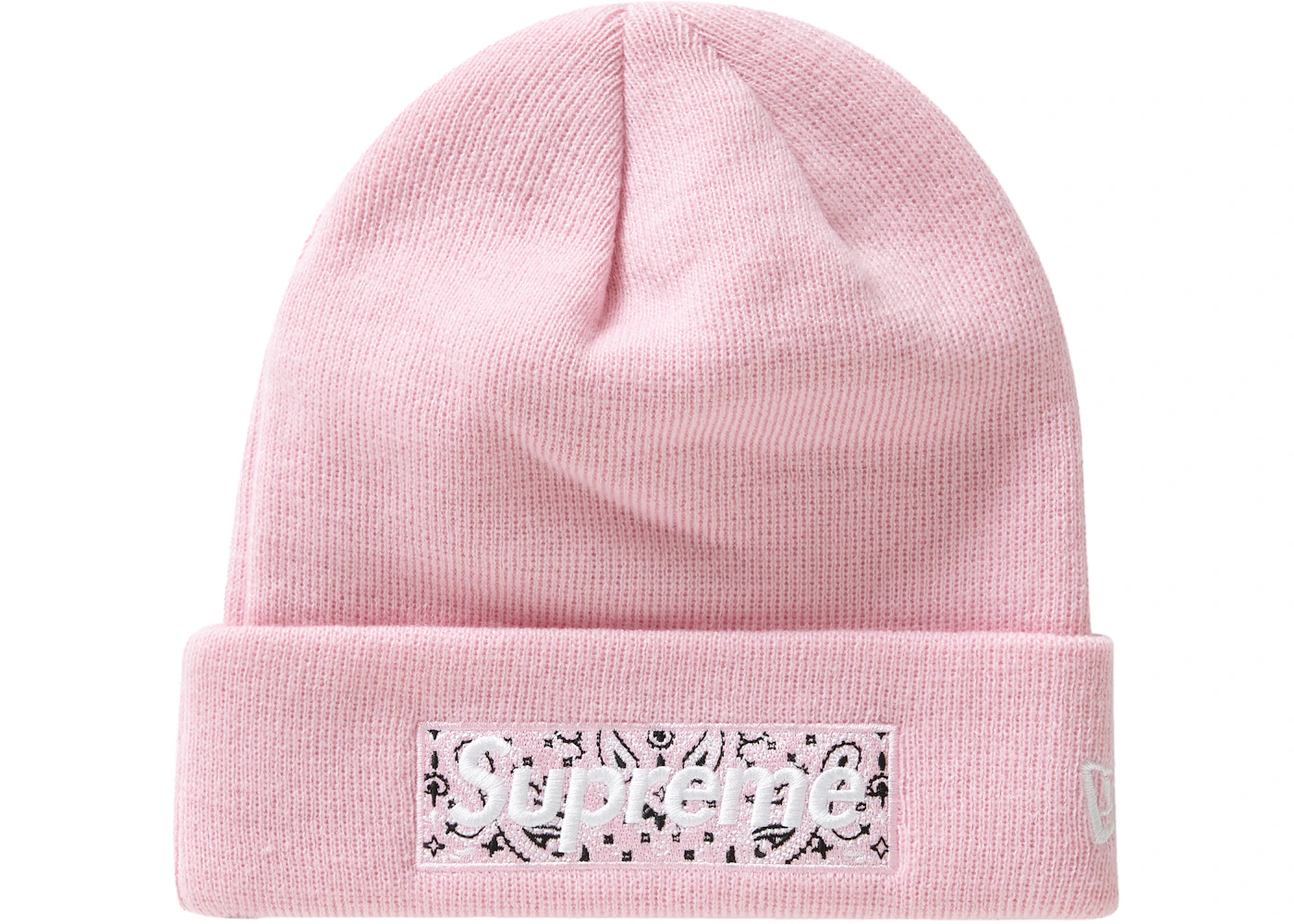Supreme New Era Box Logo Beanie (FW19) Pink FW19 US