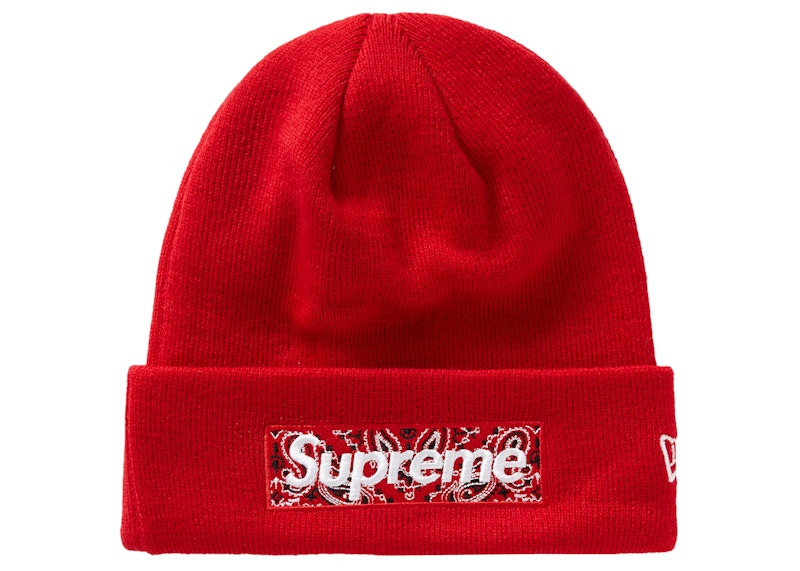 Supreme New Era Box Logo Beanie RED ρуρу-