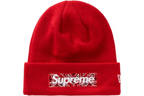 Supreme New Era Box Logo Beanie (FW19) Red FW19 US