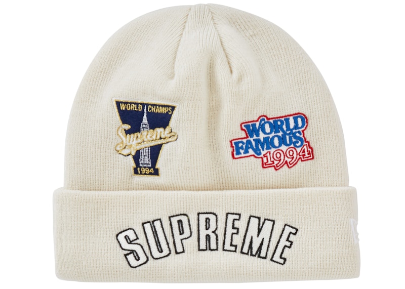 Supreme New Era Championship Beanie Natural