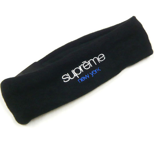 Supreme New Era Classic Logo Headband Black - FW15 - JP