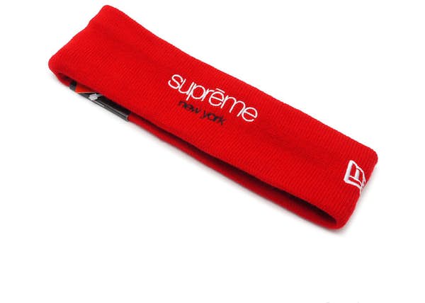 Supreme New Era Classic Logo Headband Red - FW15 - US