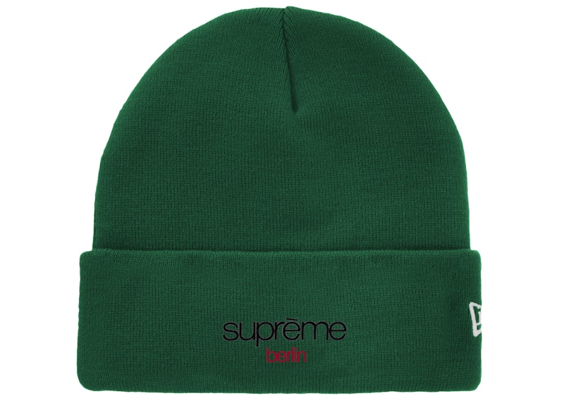 Supreme New Era Classic Logo Shop Beanie Green - FW25 - US
