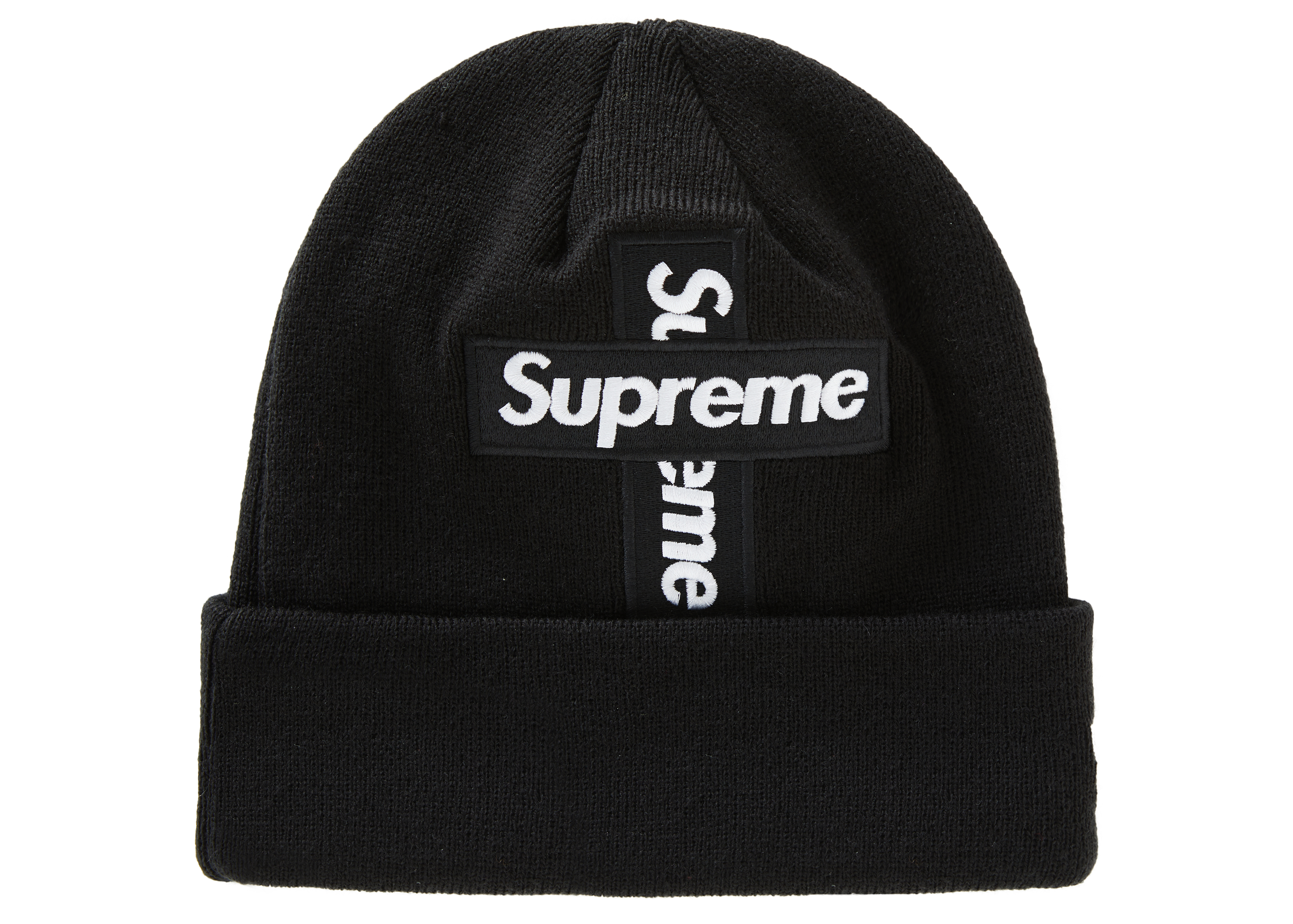 supreme box logo beanie new era 黒