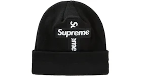 Cappello Supreme New Era Cross Box Logo nero