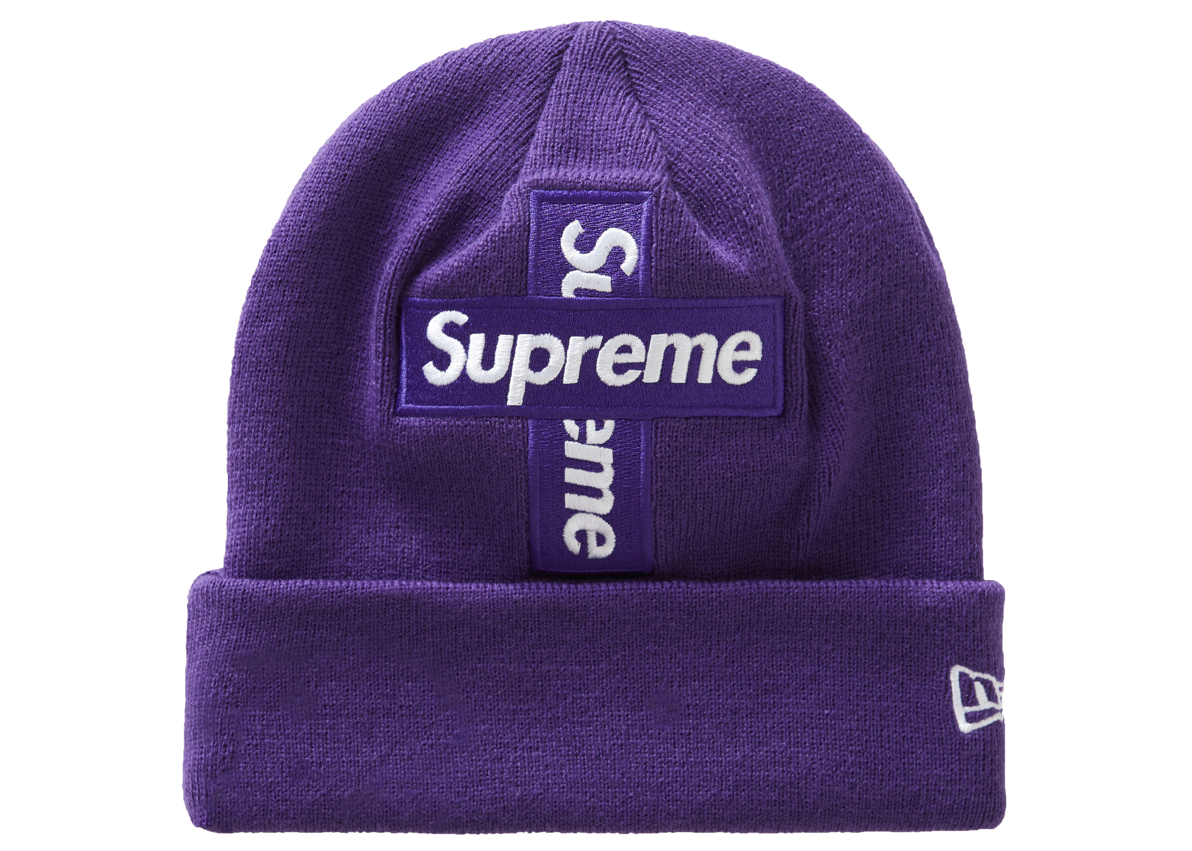 supreme New Era® Cross Box Logo Beanie帽子