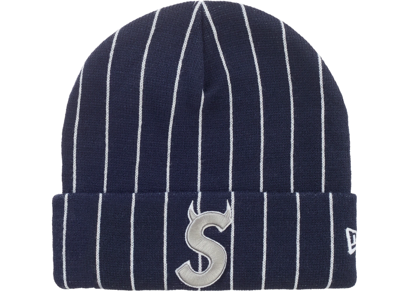 Supreme New Era Devil S Logo Beanie Stripe