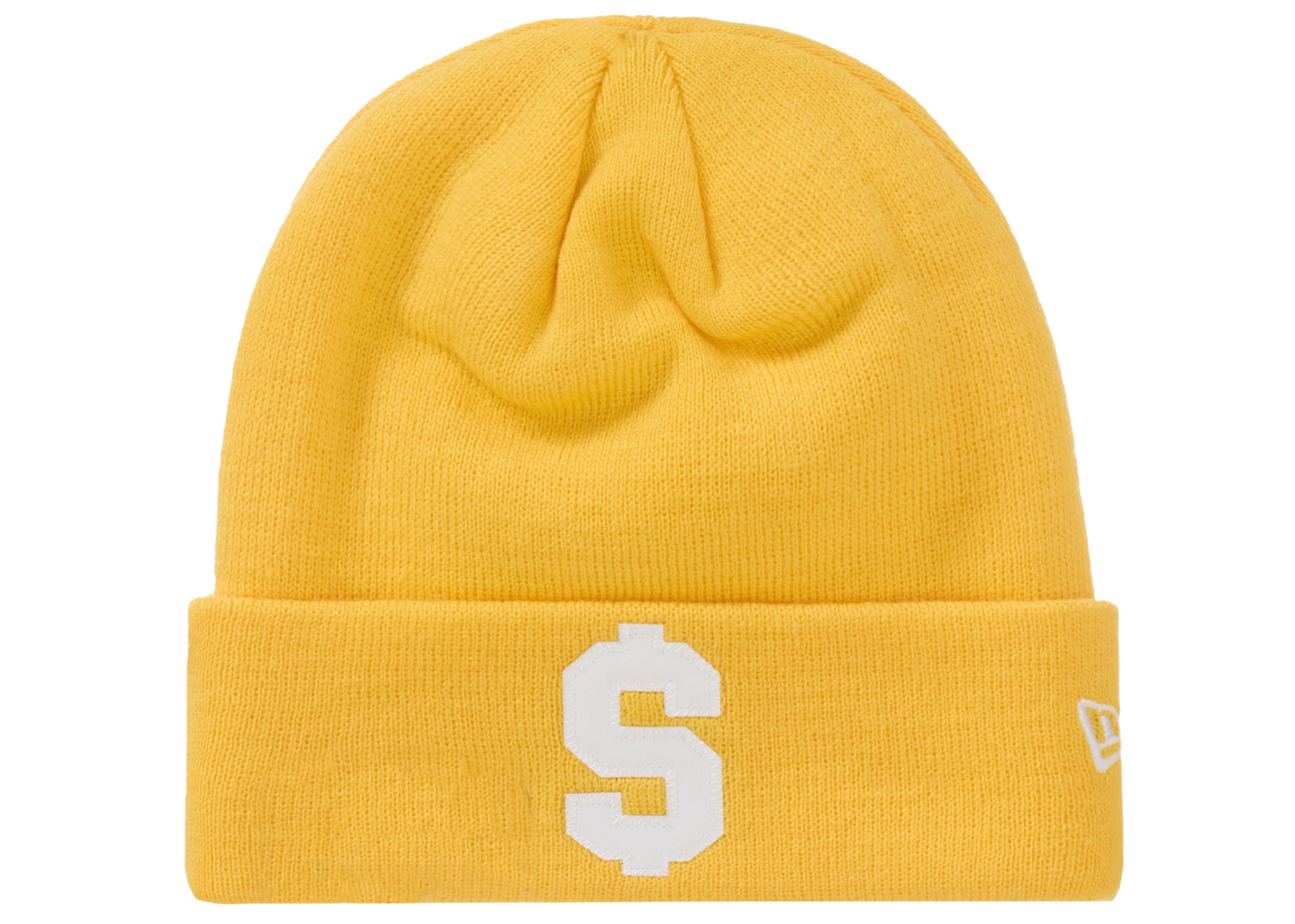 Supreme New Era $ Beanie Gold