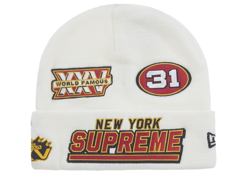帽子 supreme New Era Football Beanie Supreme New Era Football Beanie White - FW25 - US