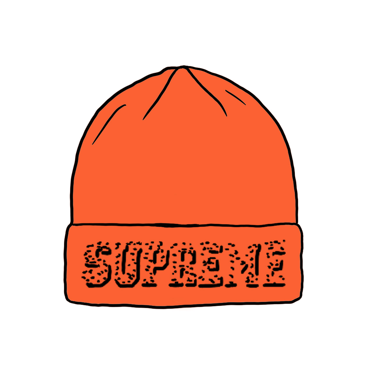 Supreme New Era Gems Beanie Orange