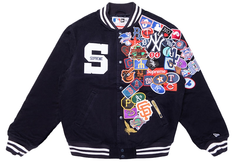 Supreme New Era MLB Varsity Jacket Large-