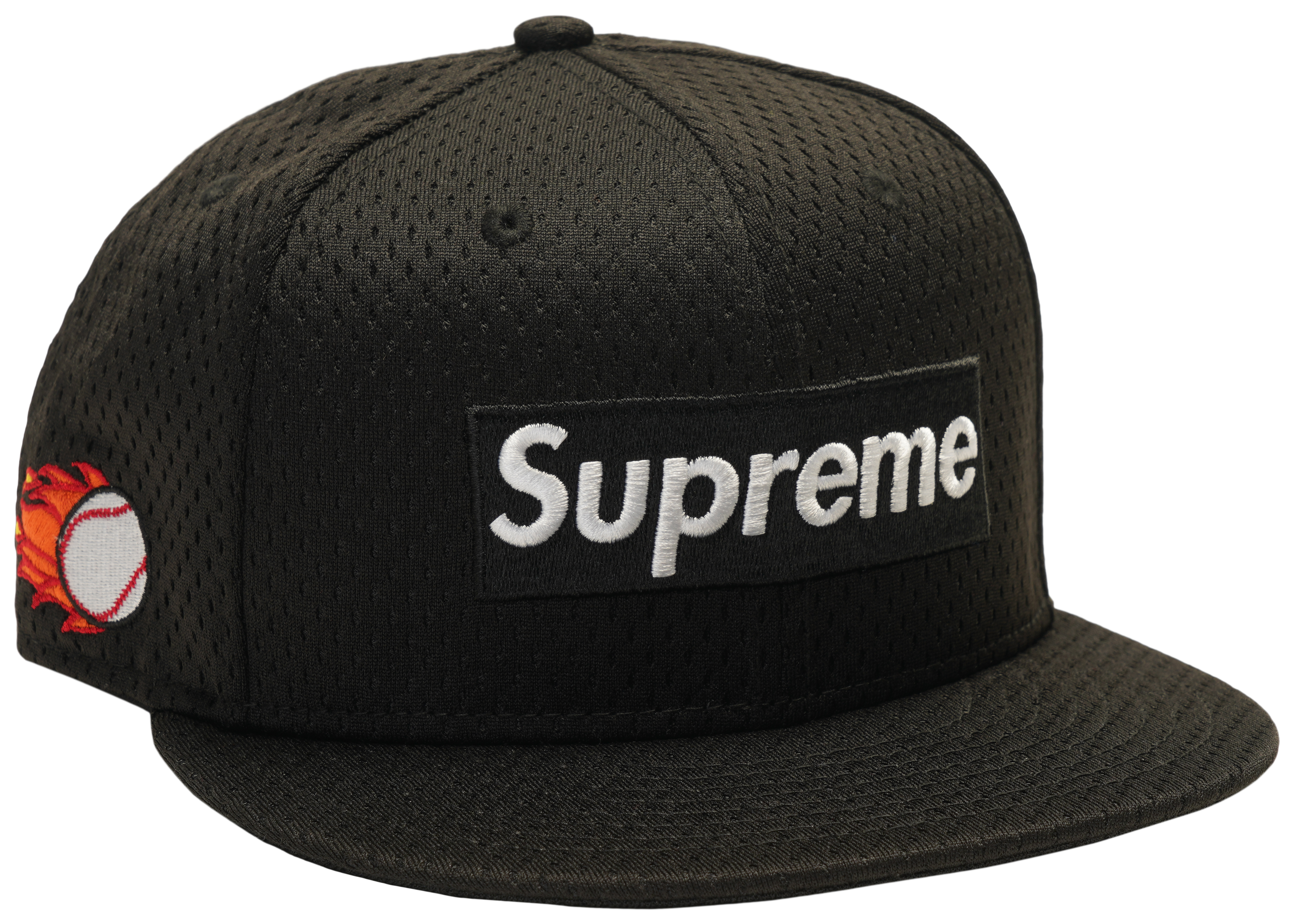 Supreme New Era Mesh Box Logo Cap Black
