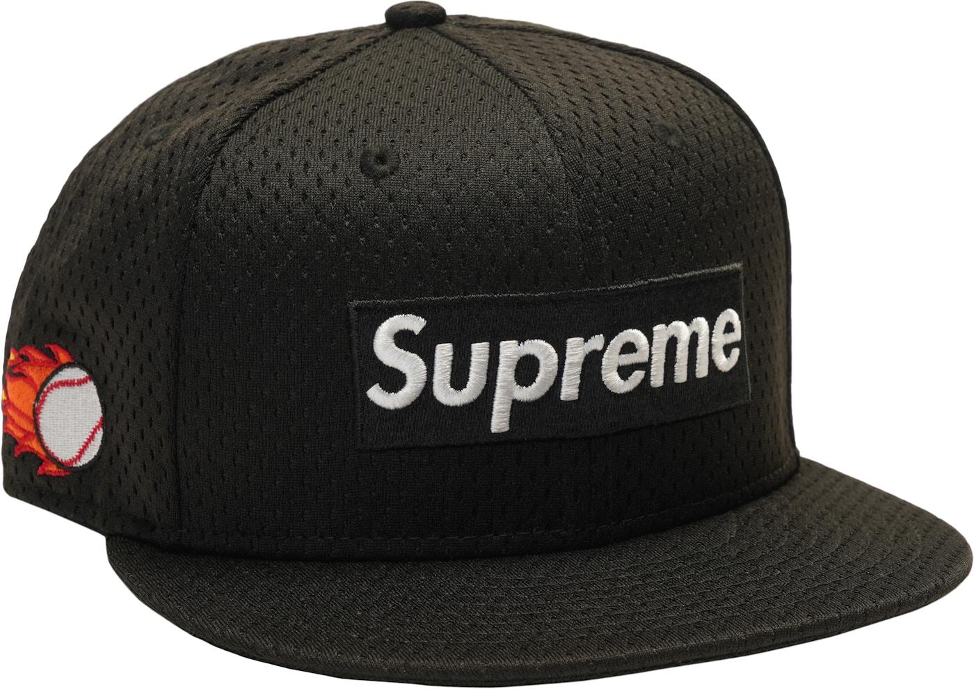 Supreme New Era Mesh Box Logo Cap Black -