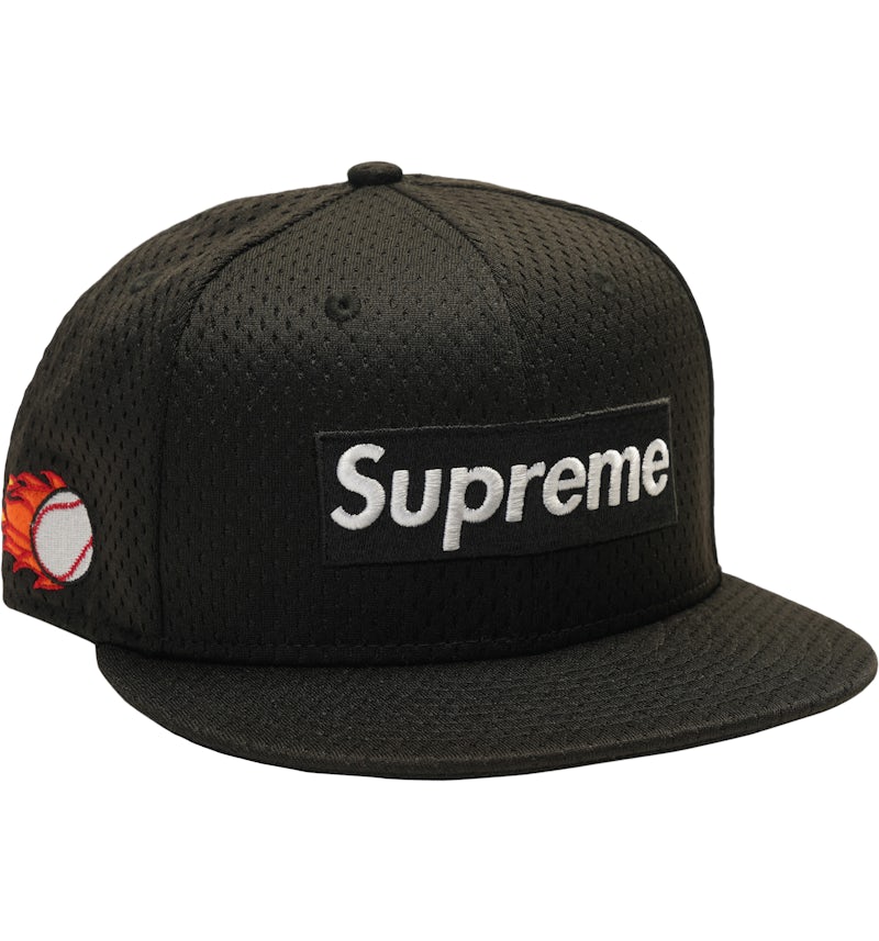 Supreme New Era Mesh Box Logo Cap Black Men's SS18 US