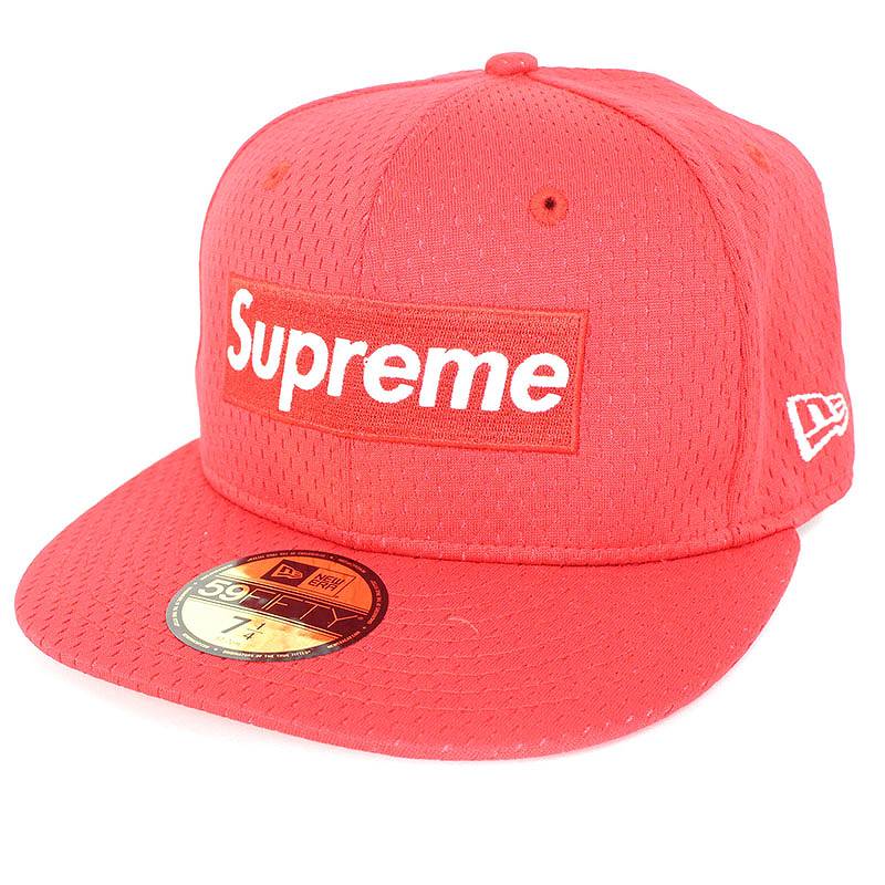 Supreme New Era Mesh Box Logo Cap Red