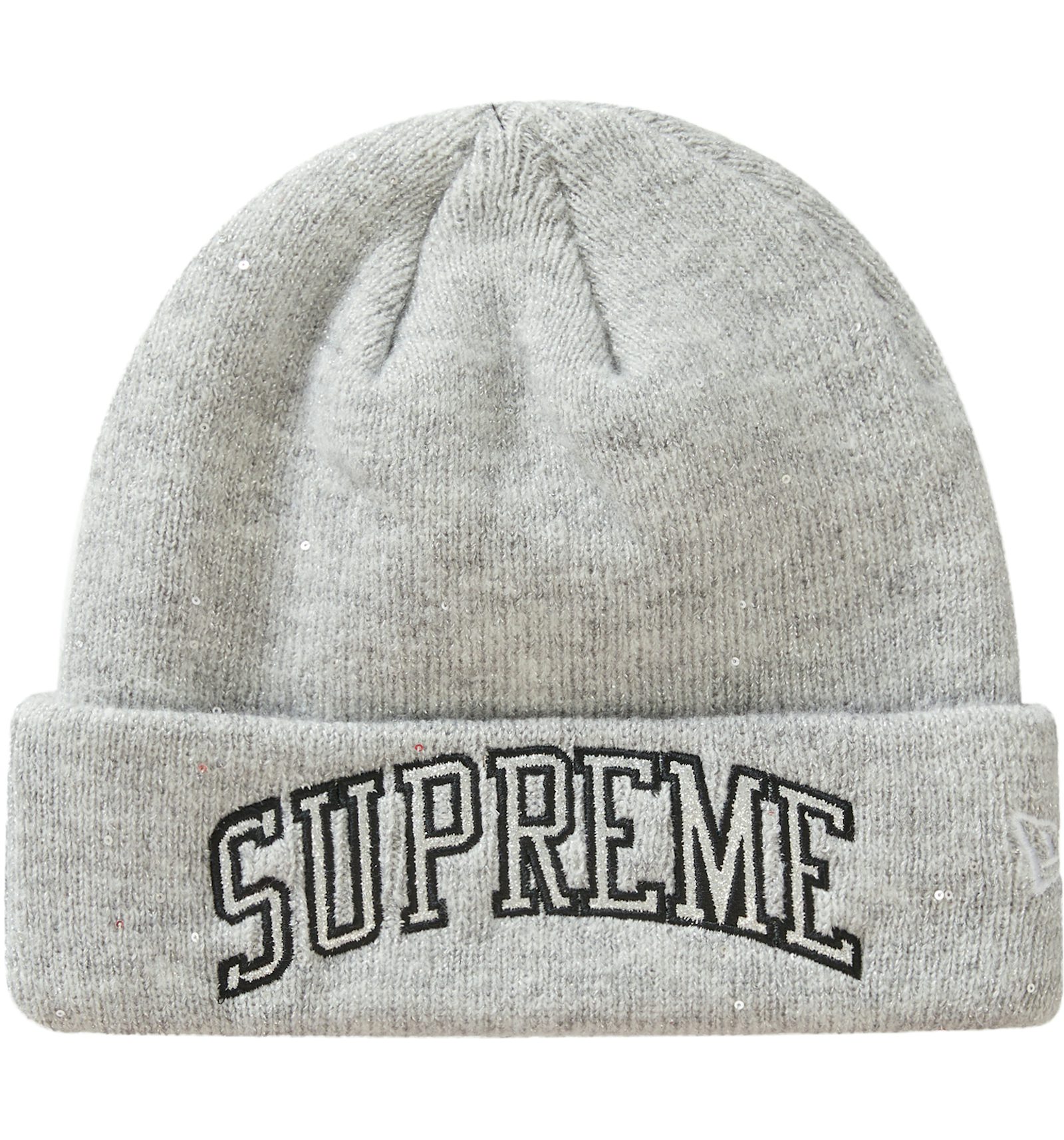 Supreme new era big arc beanie heather grey Outlet
