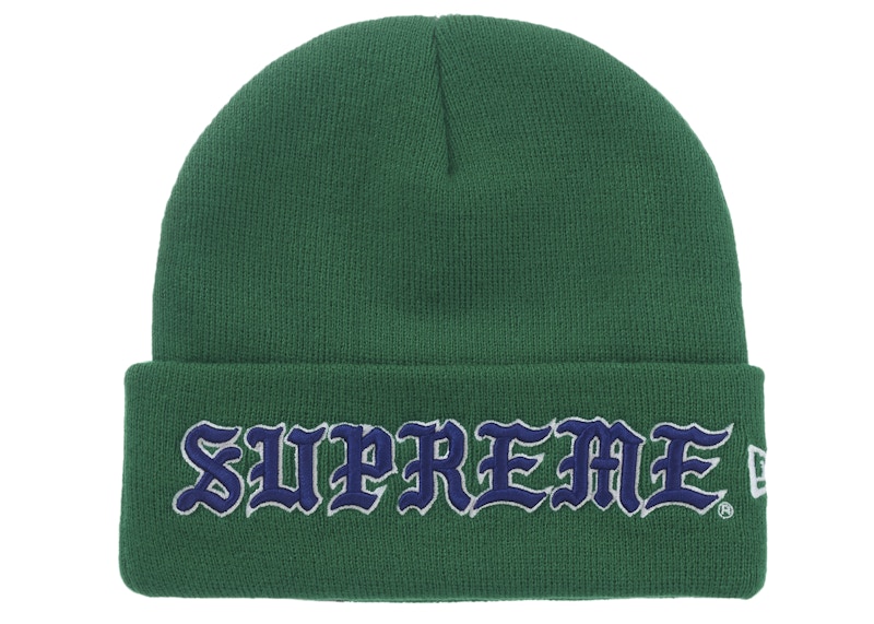帽子 Supreme Old English Printed Beanie green Supreme New Era Old English Beanie Green - FW25 - US