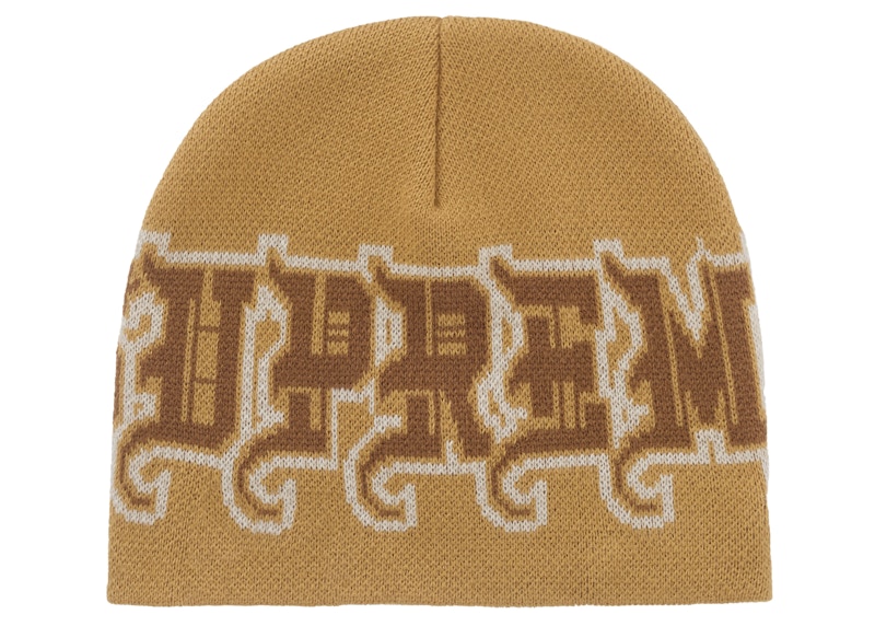 シュプリーム Supreme New Era Outline Beanie Supreme New Era Outline Beanie Brown - FW25 - GB