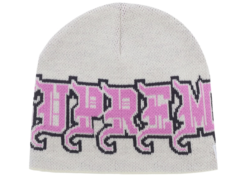 Supreme New Era Outline Beanie White - FW25 - JP