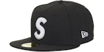 Supreme New Era Reaper S Logo 59Fifty Fitted Hat Black
