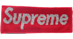 Supreme New Era Reflective Logo Headband (FW 16) Red