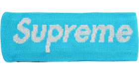Supreme New Era Reflective Logo Headband (FW 17) Teal