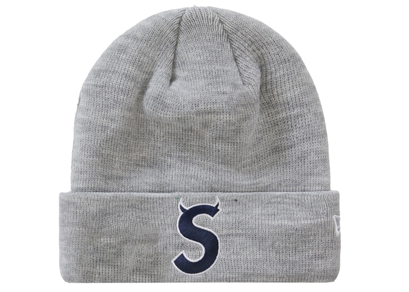 Supreme New Era S Logo Beanie (FW22) Heather Grey