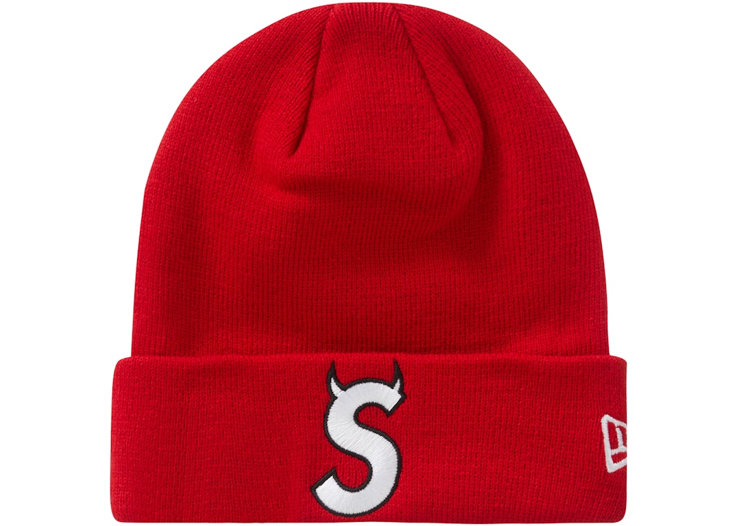 Pre-owned Supreme New Era S Logo Beanie (fw22) Red