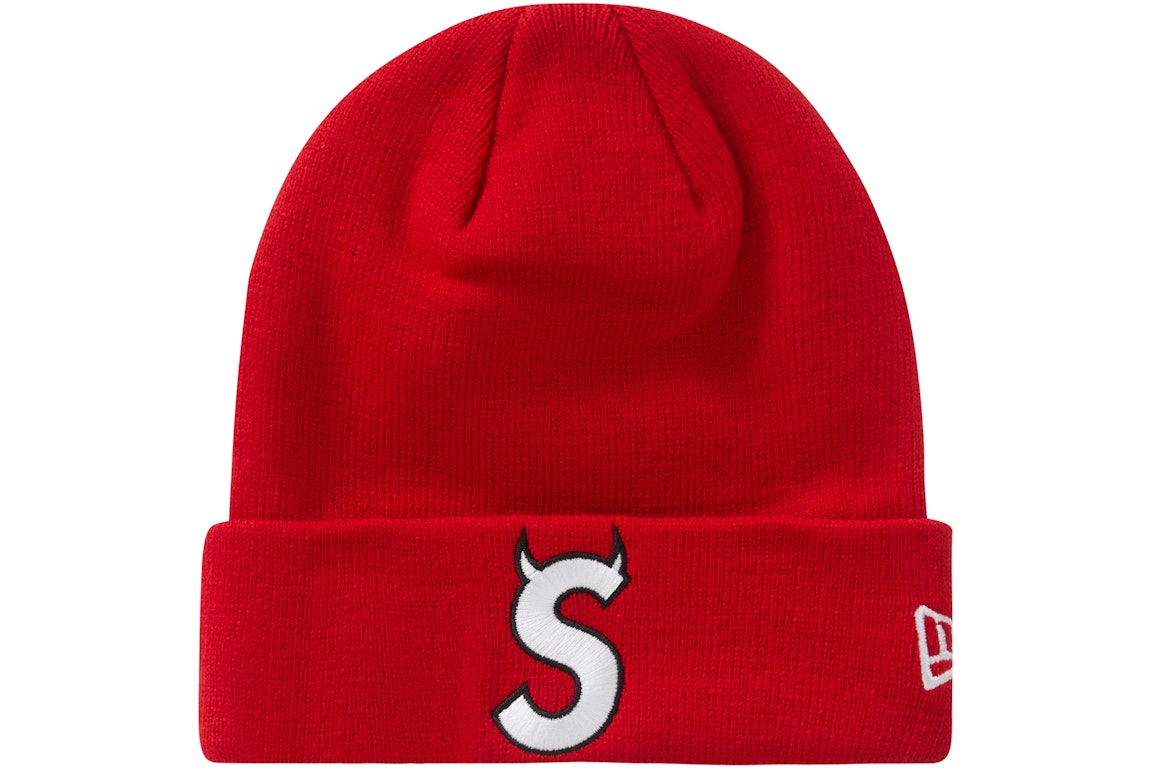 Pre-owned Supreme New Era S Logo Beanie (fw22) Red