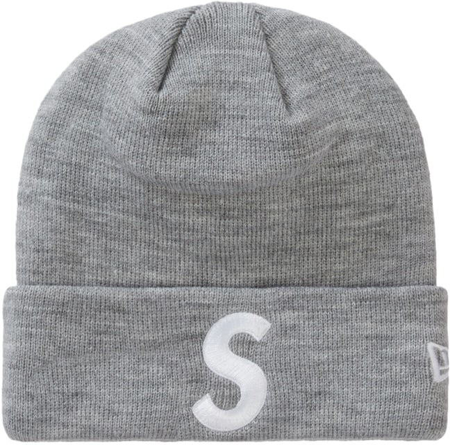 Supreme New Era S Logo Beanie (Grey)