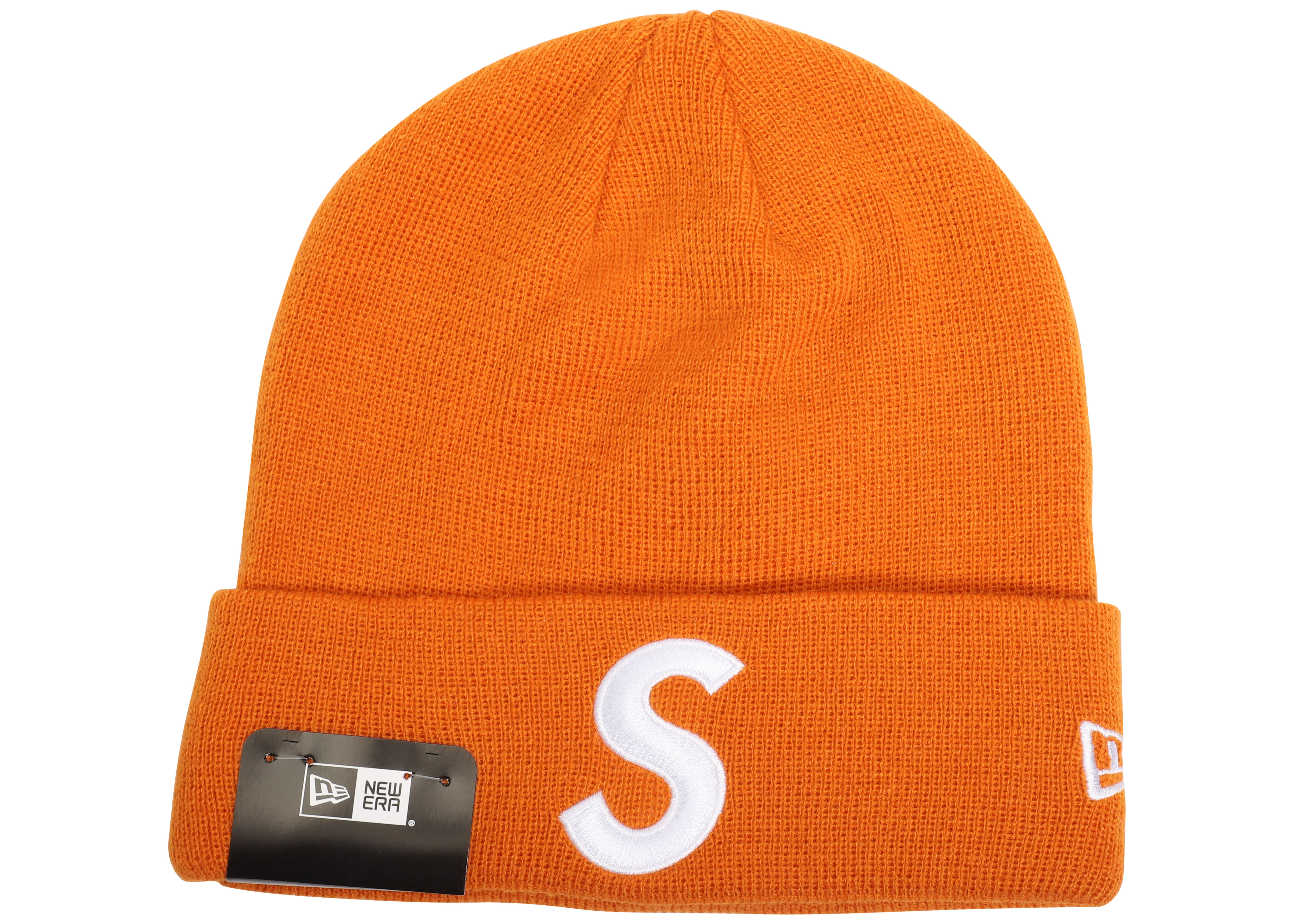 Supreme New Era S Logo Beanie Orange
