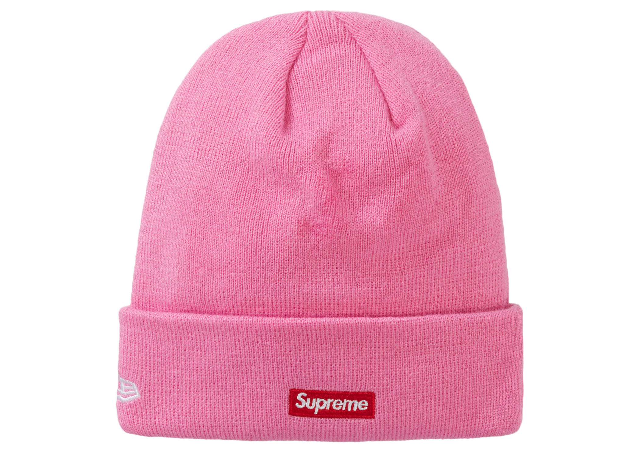 Supreme New Era S Logo Beanie Pink