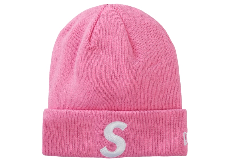 Supreme New Era S Logo Beanie Pink