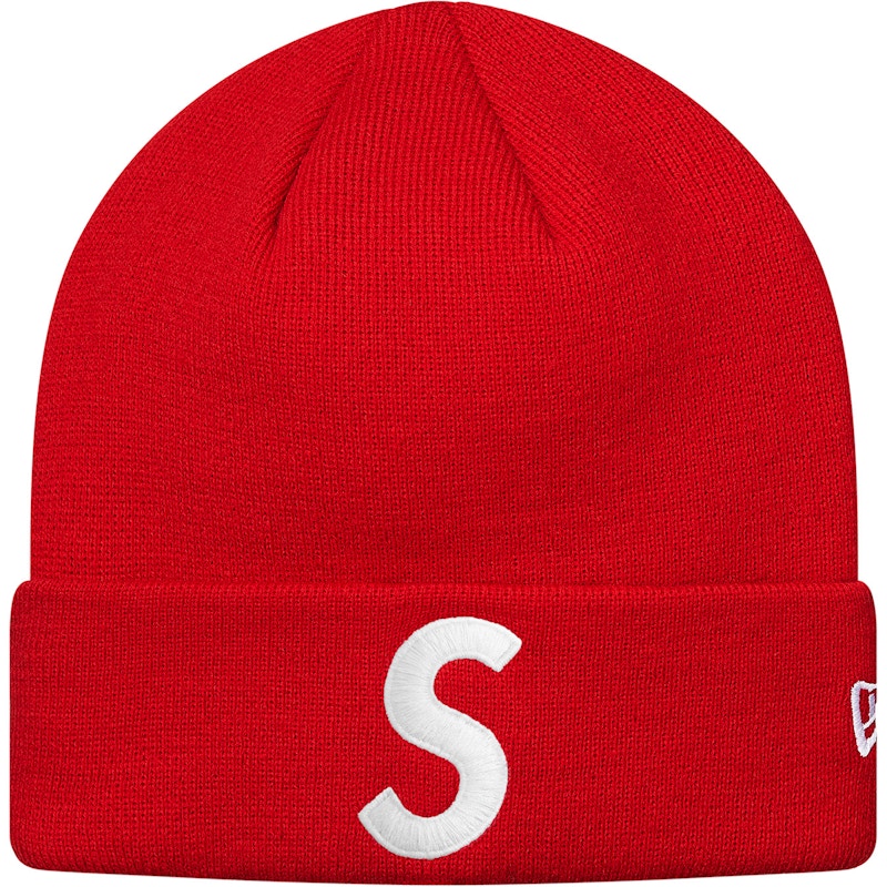 2極タイプ SUPREME New Era S Logo Beanie シュプリーム RED - ニット